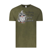 Vintage Olive im shorty mouthy deal with it gnome Vintage Tee - MaliasSmallBusiness