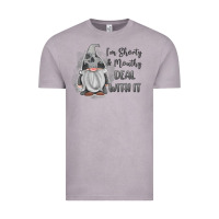 Vintage Zinc im shorty mouthy deal with it gnome Vintage Tee - MaliasSmallBusiness