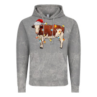 Cloud Rock Christmas cow Vintage Hoodie - MaliasSmallBusiness