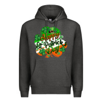 Charcoal Heather Happy St. Patrick's Day Premium Hoodie - CowGirlArtShop