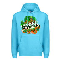 Ocean Blue Happy St. Patrick's Day Premium Hoodie - CowGirlArtShop