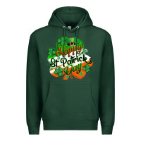 Sports Green Happy St. Patrick's Day Premium Hoodie - CowGirlArtShop