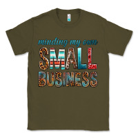 Army Green minding my own small business bbs Classic Tee - BundleAndBundleShop