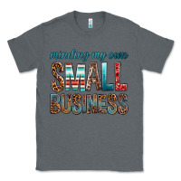 Charcoal Heather minding my own small business bbs Classic Tee - BundleAndBundleShop