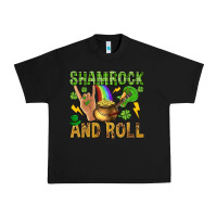 Black Shamrock and roll Urban Heavy Tee - BundleAndBundleShop