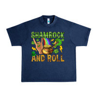 Navy Shamrock and roll Urban Heavy Tee - BundleAndBundleShop