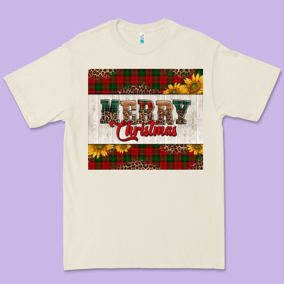 Merry Christmas Sunflowers Premium Tee Designed By Jasminsmagicworld