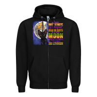 Black when witches go riding Zipper Hoodie - CowGirlArtShop