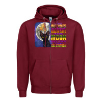 Burgundy when witches go riding Zipper Hoodie - CowGirlArtShop