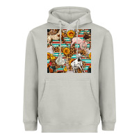 Moon Dust Western Leopard Farm Animals Seamless Pattern Heavyweight Hoodie - FaDigitalArtStudio