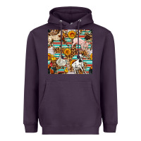 Plum Western Leopard Farm Animals Seamless Pattern Heavyweight Hoodie - FaDigitalArtStudio