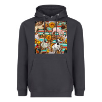 Smoke Western Leopard Farm Animals Seamless Pattern Heavyweight Hoodie - FaDigitalArtStudio