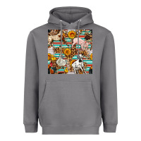 Storm Western Leopard Farm Animals Seamless Pattern Heavyweight Hoodie - FaDigitalArtStudio