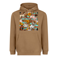 Toasted Coconut Western Leopard Farm Animals Seamless Pattern Heavyweight Hoodie - FaDigitalArtStudio