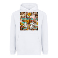 White Western Leopard Farm Animals Seamless Pattern Heavyweight Hoodie - FaDigitalArtStudio