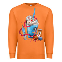 Carrot Nurse frappe coffee Premium Sweatshirt - FaDigitalArtStudio