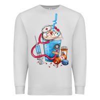 Dove Grey Nurse frappe coffee Premium Sweatshirt - FaDigitalArtStudio
