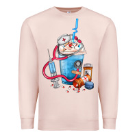 Pale Pink Nurse frappe coffee Premium Sweatshirt - FaDigitalArtStudio