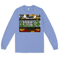 Colony Blue cowhide cacti sunflowers christmas mousepad Long Sleeve Tee - Jasminsmagicworld