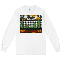 White cowhide cacti sunflowers christmas mousepad Long Sleeve Tee - Jasminsmagicworld