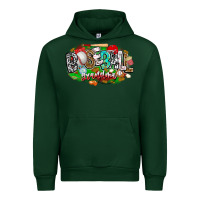Forest Green baseball grandma Urban Hoodie - CowhideDigitalArt