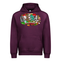 Mauve Wine baseball grandma Urban Hoodie - CowhideDigitalArt