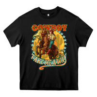 Black cowboy take me away Heavy Core Tee - NancyCooperArtShop