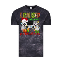 Cloud Black i paused my game for christmas Vintage Tee - MaliasSmallBusiness