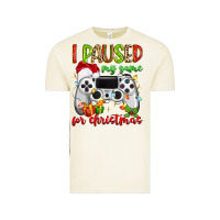 Vintage Arctic i paused my game for christmas Vintage Tee - MaliasSmallBusiness
