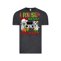 I Paused My Game For Christmas Vintage Tee | Teevron