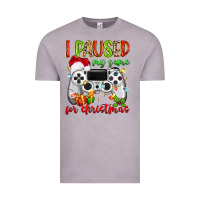 Vintage Zinc i paused my game for christmas Vintage Tee - MaliasSmallBusiness