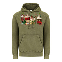 Vintage Olive lumberjack coffee Vintage Hoodie - MaliasSmallBusiness