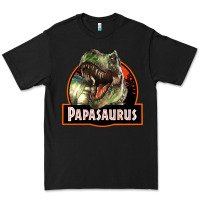 Black Western Papasaurus Papa Dinosaur Premium Tee - LillyAllenDesigns