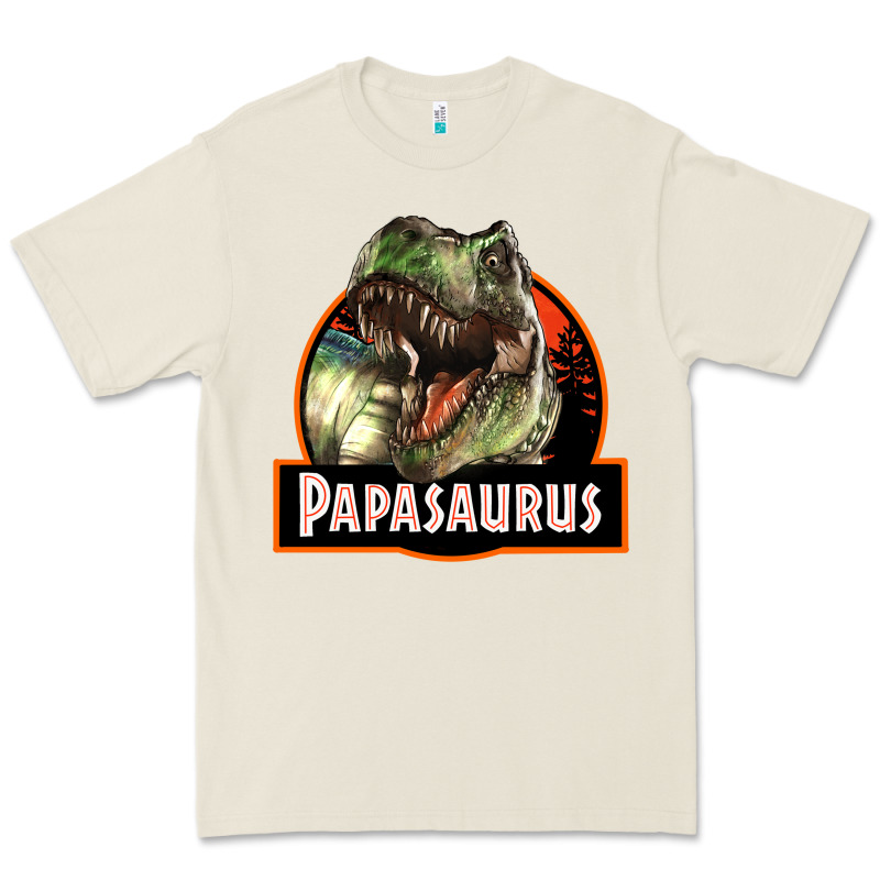 Western Papasaurus Papa Dinosaur Premium Tee by LillyAllenDesigns | Teevron