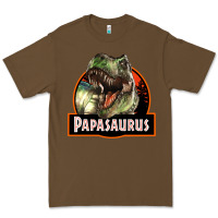 Cacao Western Papasaurus Papa Dinosaur Premium Tee - LillyAllenDesigns
