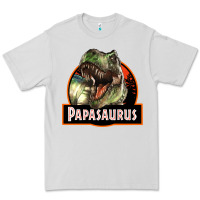 Dove Grey Western Papasaurus Papa Dinosaur Premium Tee - LillyAllenDesigns