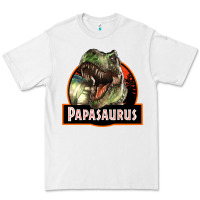 White Western Papasaurus Papa Dinosaur Premium Tee - LillyAllenDesigns