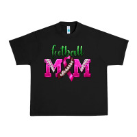 Black Football Mom Breast Cancer Urban Heavy Tee - BundleAndBundleShop