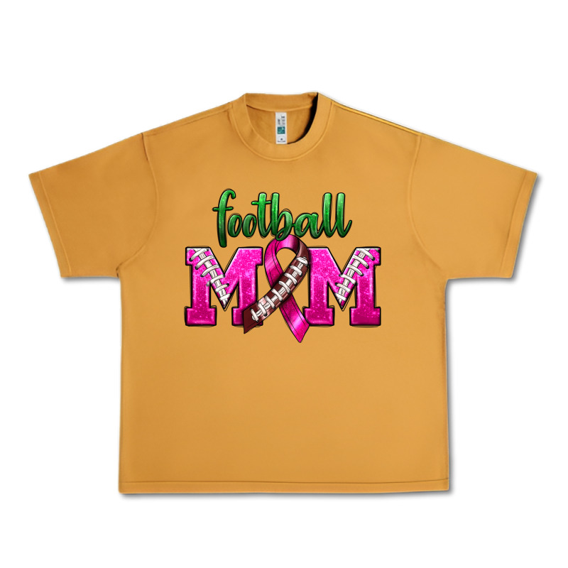 Football Mom Breast Cancer Urban Heavy Tee by BundleAndBundleShop | Teevron