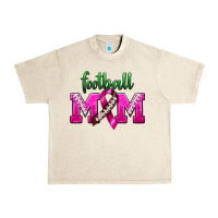 Sandshell Football Mom Breast Cancer Urban Heavy Tee - BundleAndBundleShop