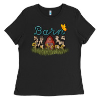 Black barn mom sunflower Ladies Tee - NancyCooperArtShop
