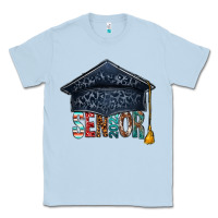 Dusty Blue senior 2023 graduation hat bbs Classic Tee - BundleAndBundleShop