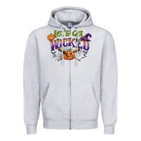 Heather Grey lets get wicked Zipper Hoodie - CowGirlArtShop