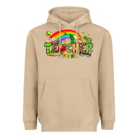 Mushroom St. Patrick's Day Teacher Heavyweight Hoodie - OliviaCreatesArt