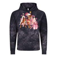 Cloud Black reindeer pink christmas Vintage Hoodie - MaliasSmallBusiness