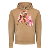 Vintage Camel reindeer pink christmas Vintage Hoodie - MaliasSmallBusiness