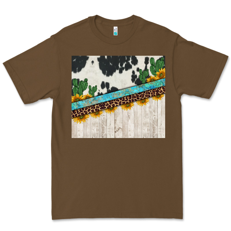 Cowhide Sunflowers Cactus Premium Tee by Jasminsmagicworld | Teevron