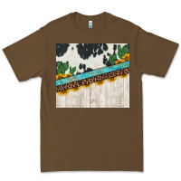 Cacao cowhide sunflowers cactus Premium Tee - Jasminsmagicworld