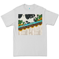 Dove Grey cowhide sunflowers cactus Premium Tee - Jasminsmagicworld