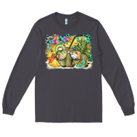 Smoke coconut with fruits  background Long Sleeve Tee - BarkalooDesign